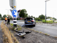 Bestuurder komt met schrik vrij bij ongeluk fly-over N3 Dordrecht