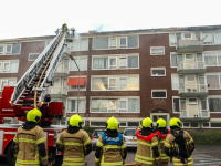 Zeer Grote brand in portiekflat aan Troelstraweg Dordrecht