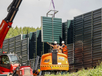 Nieuw geluidsscherm langs N3 krijgt steeds meer vorm Dordrecht