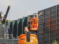 Nieuw geluidsscherm langs N3 krijgt steeds meer vorm Dordrecht