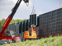 Nieuw geluidsscherm langs N3 krijgt steeds meer vorm Dordrecht