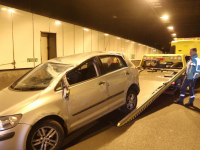 Gewonde bij eenzijdig ongeluk Drechttunnel A16