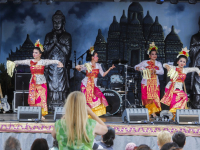 Hapje eten dansen en vooral Druk tijdens Pasar Malam Dordrecht