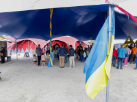 Eerste voorstelling Circus Royal benefietvoorstelling voor Oekraïne Plein van Europa Dordrecht