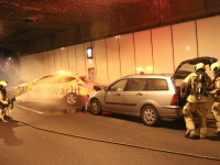 Oefening in Drechttunnel Dordrecht