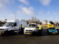 Politiecontrole parkeerplaats Recklinghauseweg Dordrecht