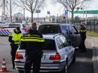 Politiecontrole parkeerplaats Weeskinderendijk Dordrecht