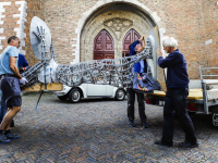 Kunstenaar bedenkt nieuwe plek voor megabeeld Hanneken van Dordt Grote Kerk Dordrecht