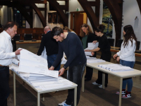 Verkiezingsavond gemeenteraadsverkiezingen stadhuis Dordrecht