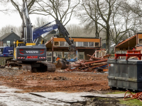 Sloopwerkzaamheden oud schoolgebouw bijna afgerond Heimerstein Dordrecht