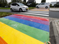 Opening regenboogpad op internationale Coming-Outdag Veerweg papendrecht