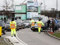 Topdrukte bij boosterprik vaccinatielocatie Laan van Europa Dordrecht