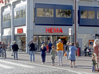 Drukte bij de Hema Centrum Dordrecht