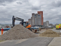Inrichting bouwterrein Prins Clausbrug gestart
