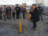 eerste paal minidorp Stadswerven