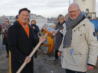 eerste paal minidorp Stadswerven