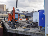 Werk aan het Noorderhoofd Dordrecht