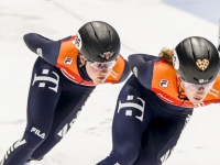 Shorttrack Teamnl traint op de ijsbaan ISU World Cup Shorttrack Sportboulevard