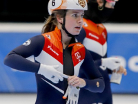 Shorttrack Teamnl traint op de ijsbaan ISU World Cup Shorttrack Sportboulevard