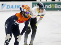 Shorttrack Teamnl traint op de ijsbaan ISU World Cup Shorttrack Sportboulevard