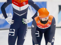 Shorttrack Teamnl traint op de ijsbaan ISU World Cup Shorttrack Sportboulevard