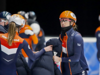 Shorttrack Teamnl traint op de ijsbaan ISU World Cup Shorttrack Sportboulevard