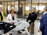 Maxima op werkbezoek High Eye Dordtse Kil I Dordrecht