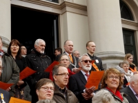 Koningsdag 2016 traditionele aubade Stadhuisplein Dordrecht Tstolk 001