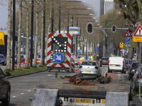 Start werkzaamheden kruising Singel- Stationsweg - Johan de Wittstraat Dordrecht