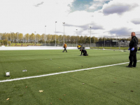 Aanleg nieuw kunstgrasveld