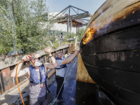 Schip \'rivier boot stad\' gaat volgende fase in: van schip naar sculptuur Dordrecht