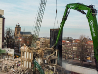 Belastingkantoor nu echt na weken slopen tegen de vlakte Spuiboulevard Dordrecht