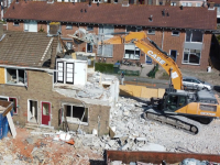 Laatste huizen witte dorp gesloopt Dordrecht