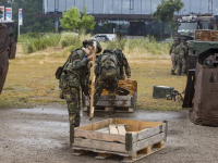 Landmacht oefent in Dordrecht