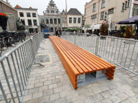 Zitbank Visbrug in aanbouw Dordrecht