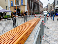 Zitbank Visbrug in aanbouw Dordrecht