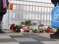 Bloemen bij winkelcentrum Walburg Zwijndrecht