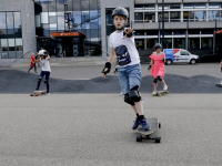 Longboarden op het Energieplein Dordrecht