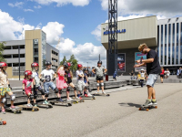 Longboarden op het Energieplein Dordrecht