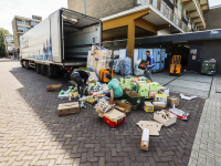 Lossen bij supermarkt gaat niet helemaal goed