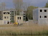 Luxe woningen van zeecontainers in Crabbehof