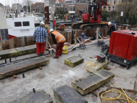 Werkzaamheden kade Lange Geldersekade Dordrecht