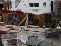 Werkzaamheden kade Lange Geldersekade Dordrecht