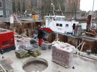 Werkzaamheden kade Lange Geldersekade Dordrecht