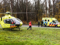 Man ernstig gewond bij oefening bomen zagen De Bekramming Dordrecht