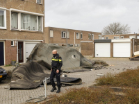 Meerdere meldingen van stormschade Damsterdiep Dordrecht