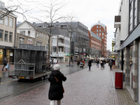 Marktkooplui blijven weg vanwege storm Eunice Dordrecht