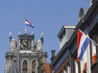 Vlaggen uit Koningsdag Dordrecht