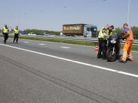 Motorrijder gewond geraakt bij eenzijdig ongeluk