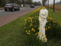 20160504 Vrouw zonder hoofd tussen het gazon Laan van Londen Dordrecht Tstolk